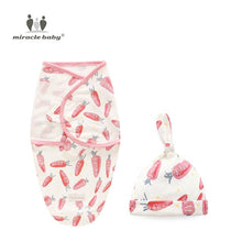 Load image into Gallery viewer, Baby Swaddle Blanket + Cap
