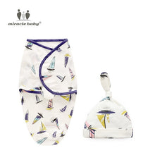 Load image into Gallery viewer, Baby Swaddle Blanket + Cap