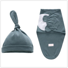 Load image into Gallery viewer, Baby Swaddle Blanket + Cap
