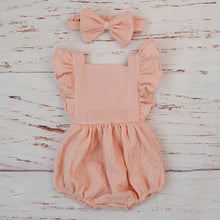 Load image into Gallery viewer, Double Gauze Kids Ruffle Romper
