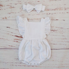 Load image into Gallery viewer, Double Gauze Kids Ruffle Romper
