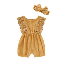 Load image into Gallery viewer, Lace Design Romper Jumpsuit
